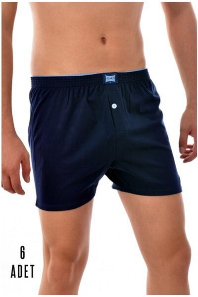 Tutku Loose Cut Button Boxer 6 Pack