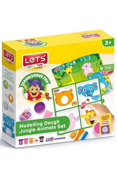 Lets Let's Forest Animals Play Dough Set 9 Pieces