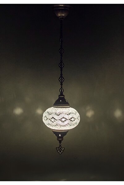 GiftlandCollection Tek Zincir Avize Mozaik Lamba  ampul Hediye