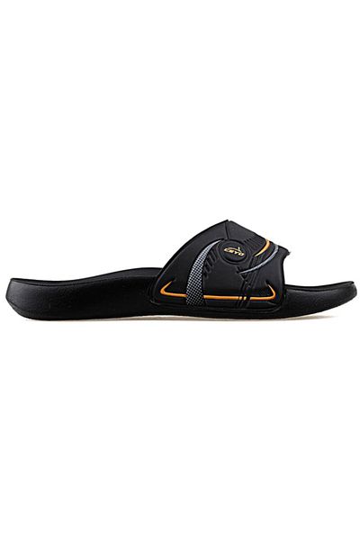 Ceyo Men's Black Casual Daily Anatomical Slippers 9100-8