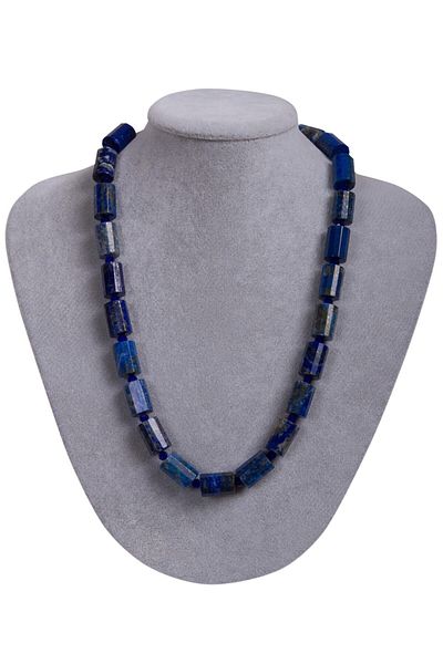 Saff Doğal Taş Certified Lapis Natural Stone Design Necklace210093