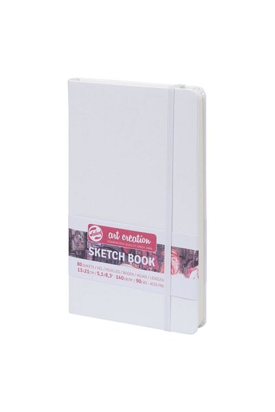 Talens Sketchbook Hard Cover Sketch Drawing Notebook 13x21 CmA5 140 Gr 80 Yp White