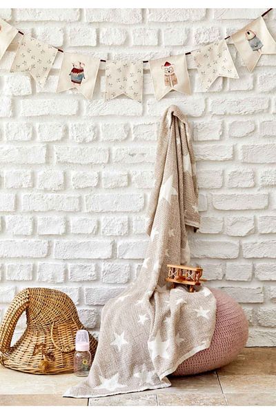 Karaca Home Baby Star Beige Baby Pique