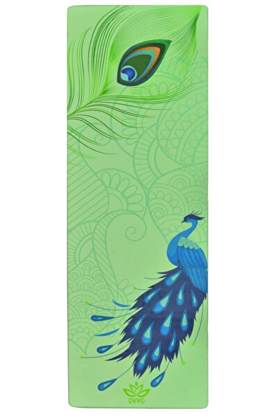 Suede -tpe Peacock Profesyonel Yogamat |