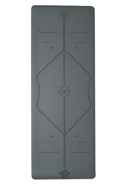 ovvo yoga Pu - Rubber Pro Gray Profesyonel Yoga Matı | OVVO