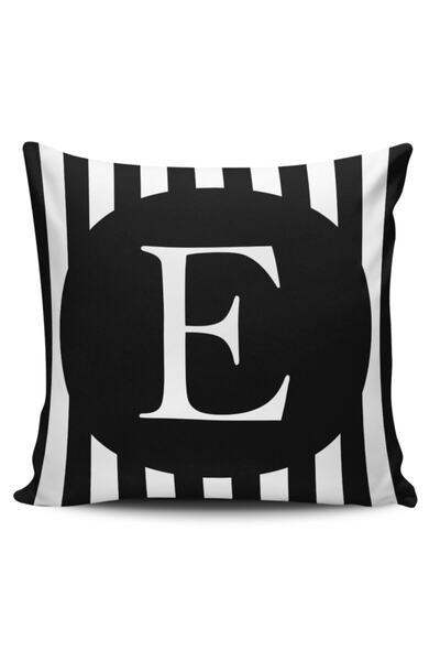 Alkan Homes غطاء وسادة مطبوع رقميًا بحرف E