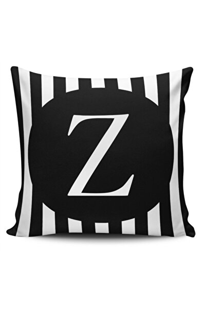 Alkan Homes غطاء وسادة مطبوع رقميًا بحرف Z