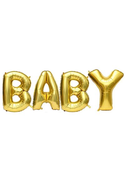 DMS DEKOR Baby Gold Foil Balloon Set