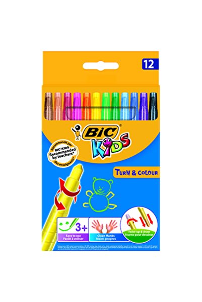 Bic 12'li Kids Turn Colour Çevirmeli Mum Boya