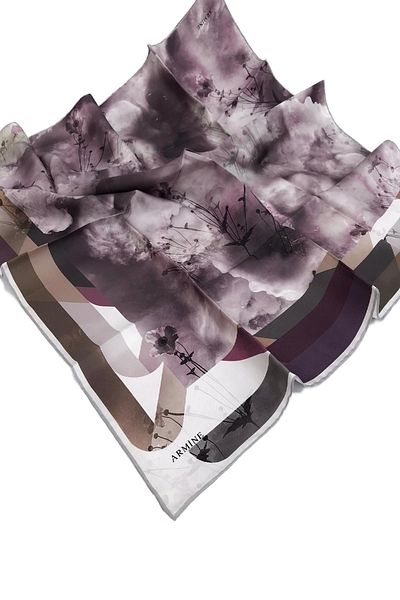 Armine Φουλάρι από 100% καθαρό μεταξωτό twill