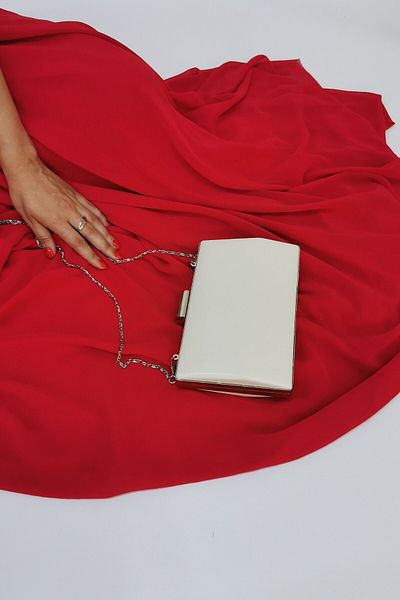 NAZART Geanta portofoliu clutch rochie de seara de dama din piele sidef