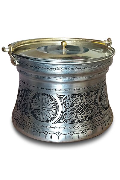 Binbir Trend Binbir Bakır Işlemeli Eskitme Yoğurt Bakır Bakraç 5 lt