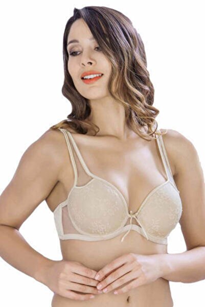 MOONLİGHT Kadın Ten Desteksiz Dantelli Sütyen 2148