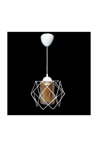 Semboldekor Beyaz Çok Kare Tekli Avize