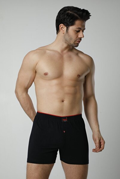 Hmd Μοντέλα 305 - Μαύρα ανδρικά σλιπ μπόξερ 3 τεμαχίων, βαμβακερά και λύκρα, λεπτομέρεια με κουμπιά