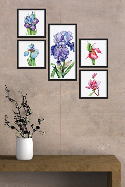 Cadran Collage Style 5 Parçalı Mdf Tablo Atf246