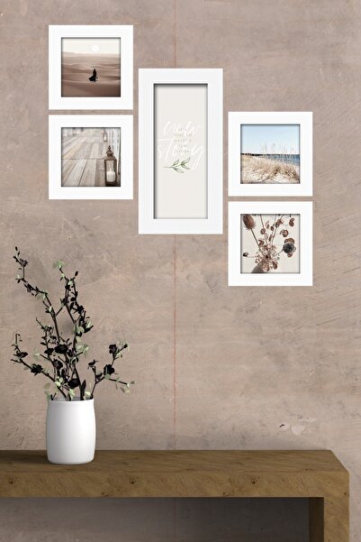 Cadran Collage Style 5 Parçalı Mdf Tablo Atf275