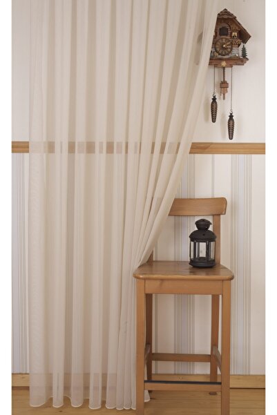 MASSARELLI Cotton Textured Tulle Beige 1-2,5 Medium Close Pleat