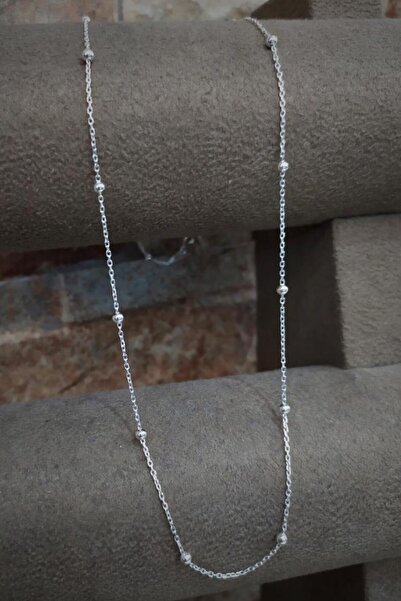 Erer Gümüş Kadın Gümüş Toplu Model Boyun Zinciri Kolye Tu69r552