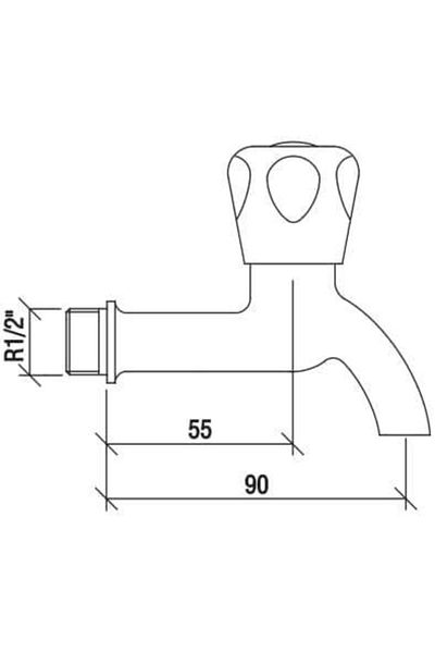 NSK Short Faucet Chrome