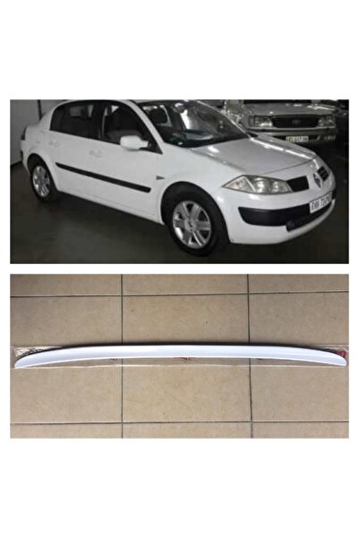 ŞüsCarOto Renault Megane 2 Sedan Kasa Bagaj Üstü Spoiler Parlak Beyaz