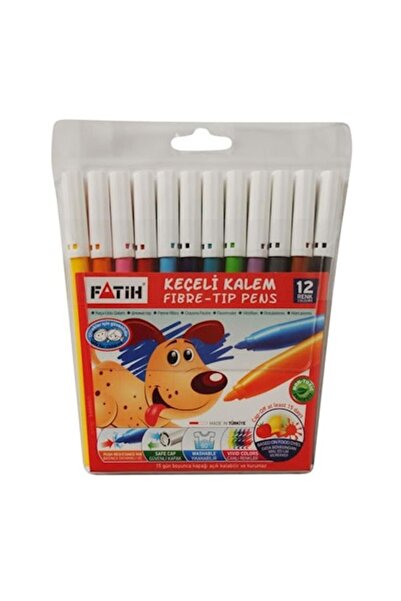 Fatih قلم طلاء ذو 12 لونًا