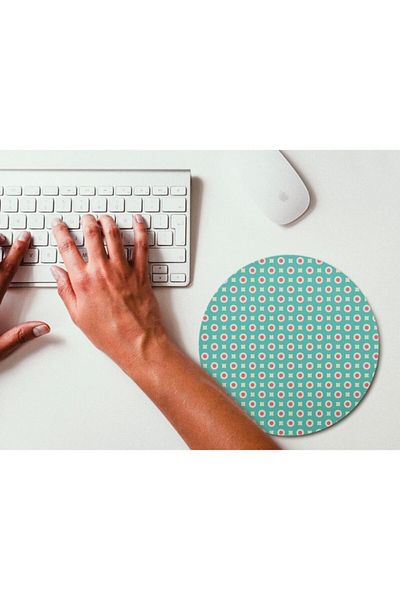WuW Mouse Pad rotund cu model vintage