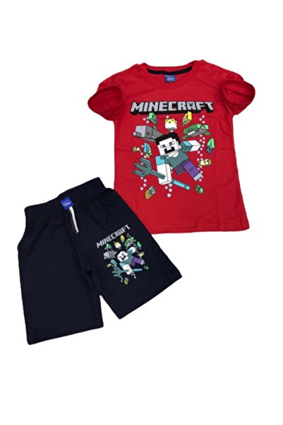 MINECRAFT Çocuk Şortlu Takım