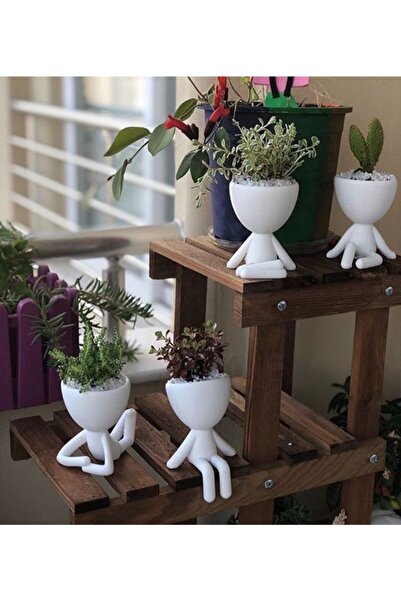 BCOVERART Insansı Saksı 4'lü Set