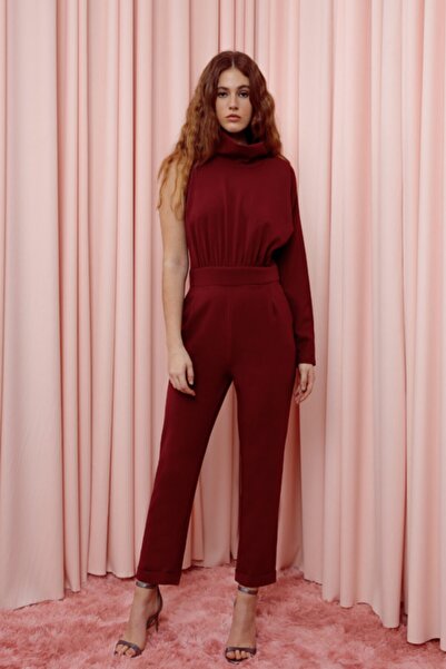 BERFUĞ KIRAN Sienna Tek Kollu Cigarette Pantolonlu Tulum