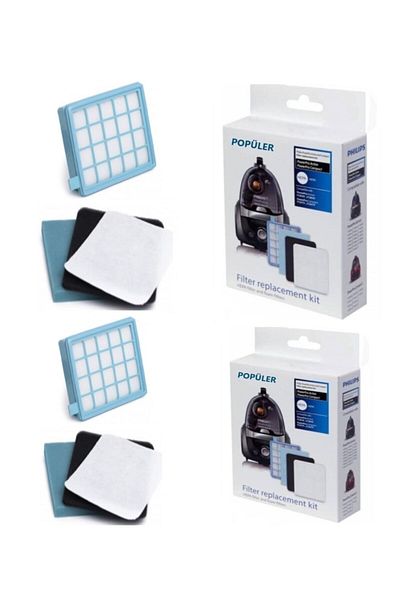 Popüler Philips Powerpro Active Hepa Filter Set - 2 Boxes Fc 9532/09