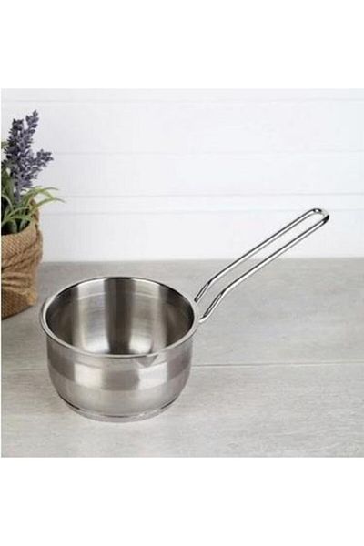 Sudem Steel Kaçerola 16 cm Steel Milk Pot Sauce Bowl