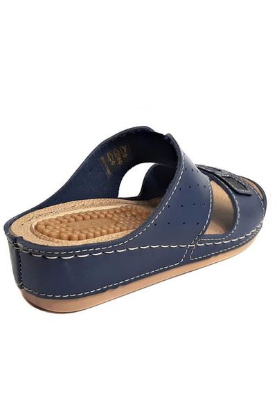 GEZER 12239 Γυναικείες παντόφλες Navy Blue Παντόφλες Silicone Heel Spur Slippers Mf12239
