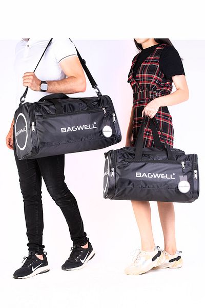 BAGWELL Set negru unisex New Season Geantă sport și călătorie