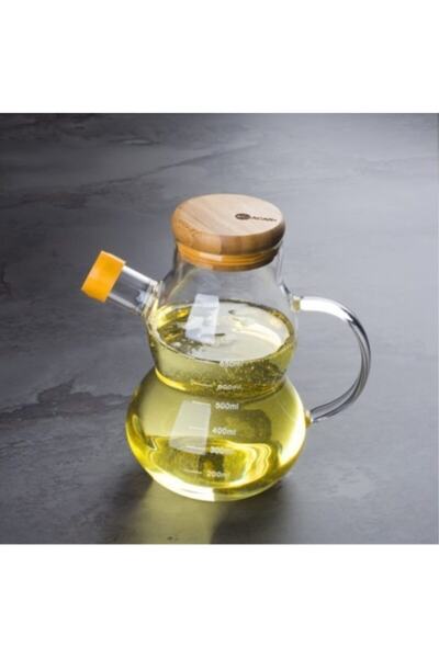 ACAR Özel Ölçekli Tasarım Üfleme Cam Yağlık, Sirkelik 750 Ml