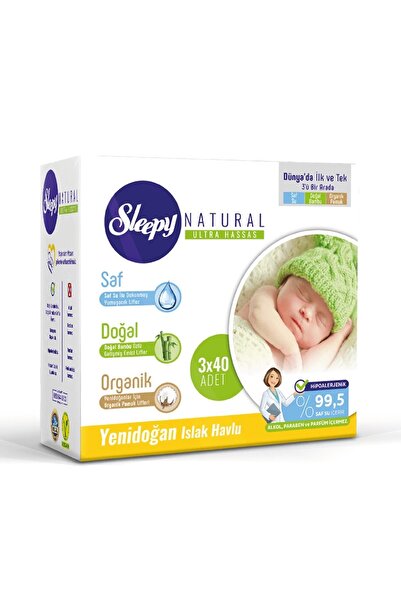 Sleepy Yeni Doğan 3lü Islak Havlu