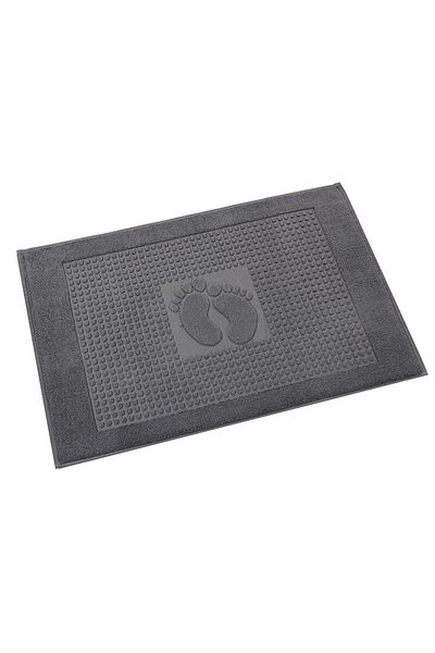 Özdilek 2 Pieces Winter Foot Towel Mat Dark Gray