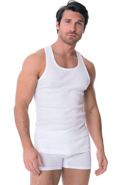 DOREA Men's 5 Pieces Ribbed Sports Tank Top