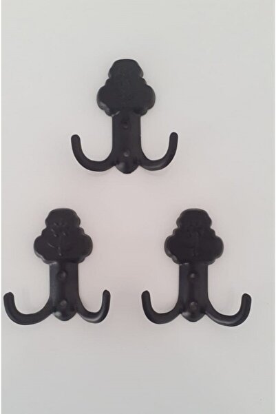 Ekodoğa Vestiyer Askısı 8 Adet Siyah Vestiyer Portmanto Askısı Vestiyer Askıl...