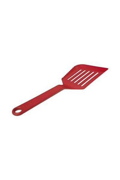 Joseph Joseph 10052 Serrated Mouth Wide Spatula Red