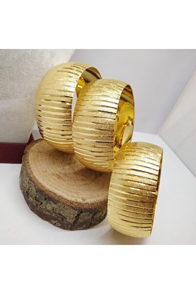 TAKI TASARIM Mega Bilezik 22 Ayar Altın Kaplama