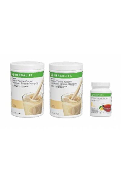 Herbalife Vanilyalı 2 Adet Formül 1 Shake+ Bitkisel Konsantre Çay Limon 50gr