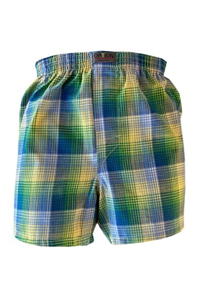 Option Erkek 3'lü Paket Poplin Pamuk  Boxer Şort