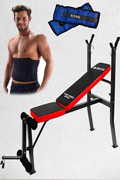 Delta Ağırlık Sehpası Seti Ayarlanabilir Mekik Sehpası Bench, Termal Sauna Kemer, El Ayak Ağırlığı Seti