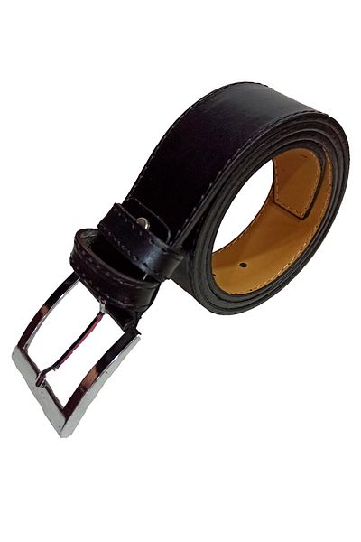 Strong Bag Ανδρική μαύρη ζώνη από συνθετικό δέρμα, ζώνη τζιν παντελονιού Strong Us