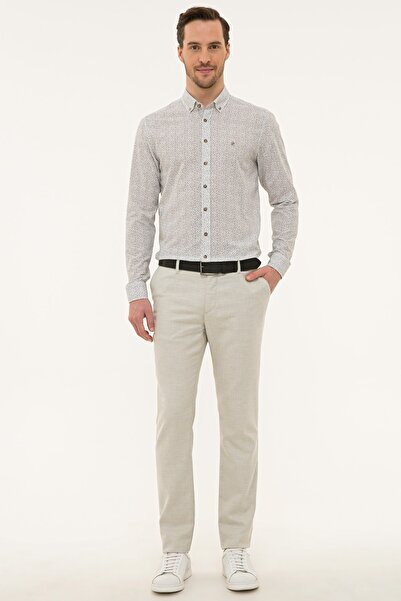 Pierre Cardin Gri Slim Fit Gömlek