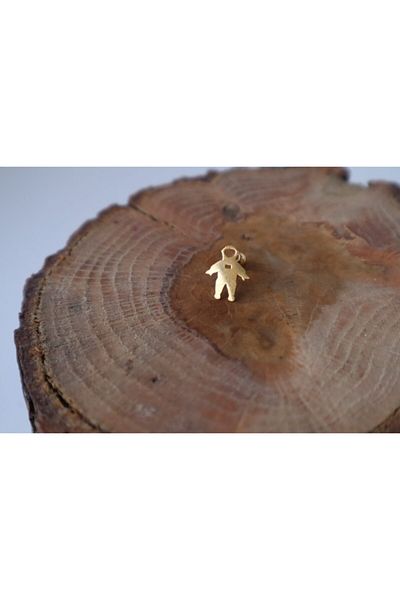 Karınca Piercing Unisex Gold Color Astronaut Figured Ear Piercing