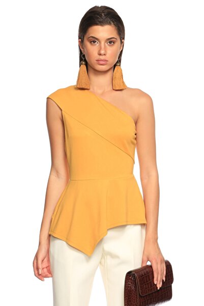 BCBG MAX AZRİA Tek Kol Sarı Bluz