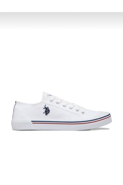 U.S. Polo Assn. Women's White Lace-up Shoes