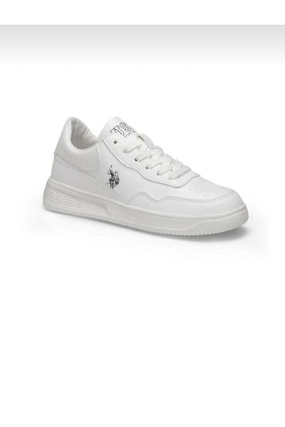 U.S. Polo Assn. Unisex Λευκά παπούτσια με κορδόνια